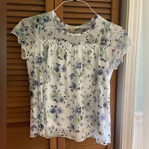 True Craft Blue Flowers Blouse